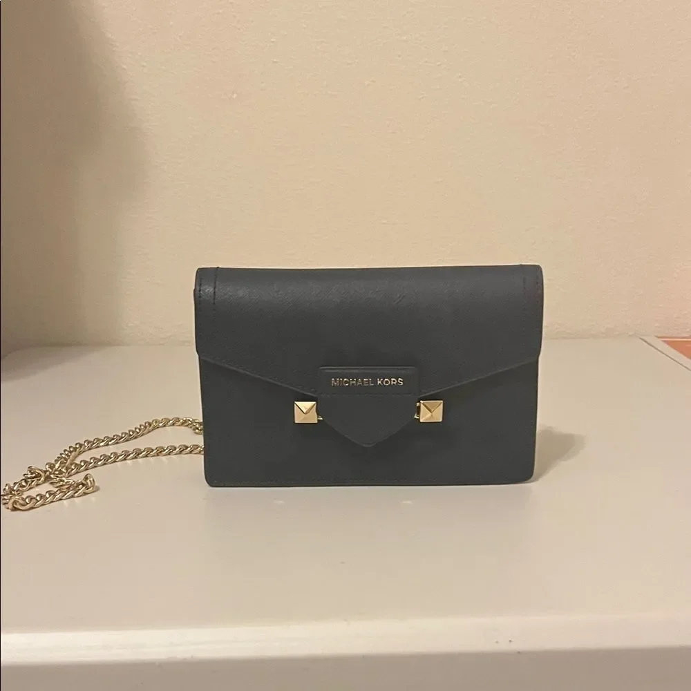 Michael Kors Karla wristlet chain crossbody bag